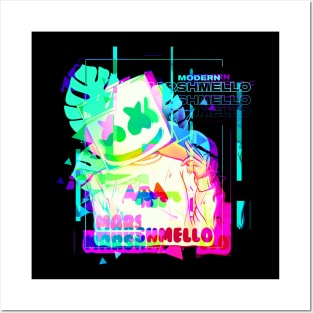 Marshmello Modern // Glitch Series Posters and Art